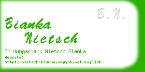 bianka nietsch business card